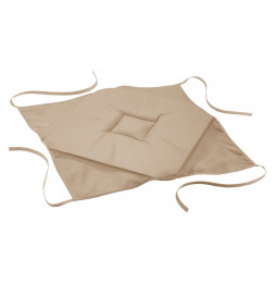 Galette 4 rabats Essentiel - 36 x 36 x 3,5 cm - Polyester - Beige