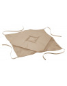 Galette 4 rabats Essentiel - 36 x 36 x 3,5 cm - Polyester - Beige