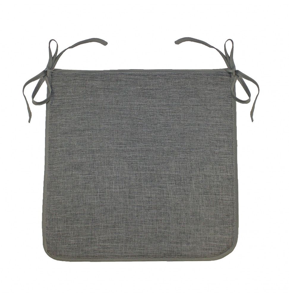 Galette Newton - 40 x 40 x 3,5 cm - Chambray - Gris