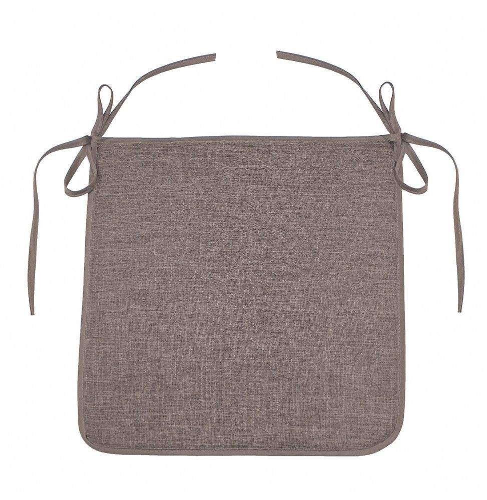 Galette Newton - 40 x 40 x 3,5 cm - Chambray - Beige