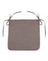 Galette Newton - 40 x 40 x 3,5 cm - Chambray - Beige