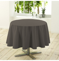 Nappe ronde Essentiel - 180 cm - Polyester - Taupe