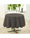 Nappe ronde Essentiel - 180 cm - Polyester - Taupe