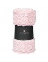 Plaid fourrure  - Bouclée - 120 x 160 cm - Polyester - Rose