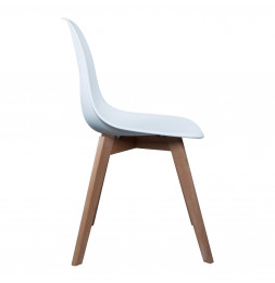 Chaise scandinave pour enfant - 30.50 cm x 36.50 cm x 56.50 cm - Blanc