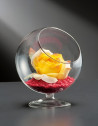 Sphère en verre à poser - 13,5 x 13,5 x 15 cm - Décoration