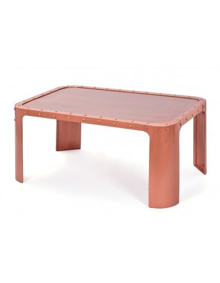 Table basse Gormur - 70 x 110 x 45 cm - Métal - Cuivre