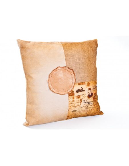 Coussin Katla - 45 x 12 cm - Coton jute et cuir