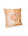 Coussin Katla - 45 x 12 cm - Coton jute et cuir