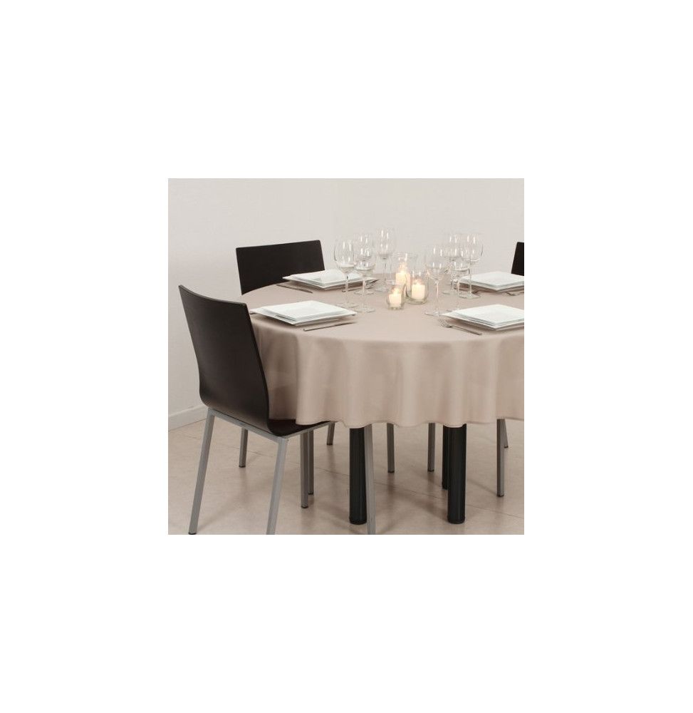 Nappe ronde - Diamètre 180 cm - Lin - Anti taches nettoyage facile