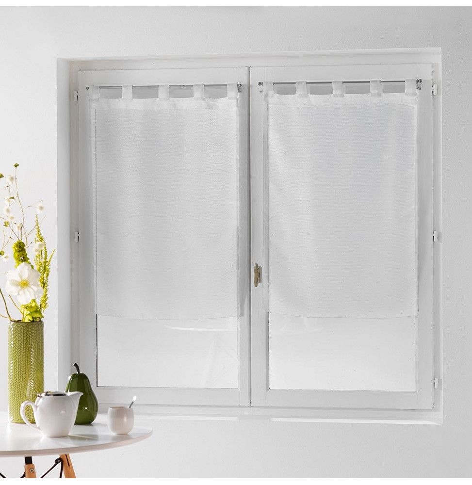 Paire droite passants - Dandy - 60 x 120 cm - Blanc