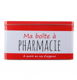 Boîte à pharmacie - Métal - Rouge