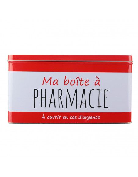 Boîte à pharmacie - Métal - Rouge