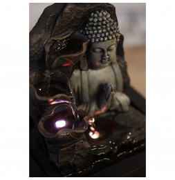 Fontaine Bouddha Spiritualité - H  26 cm - LED