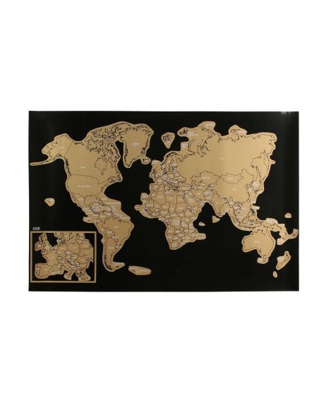 Carte du monde à gratter - 60 x 40 cm