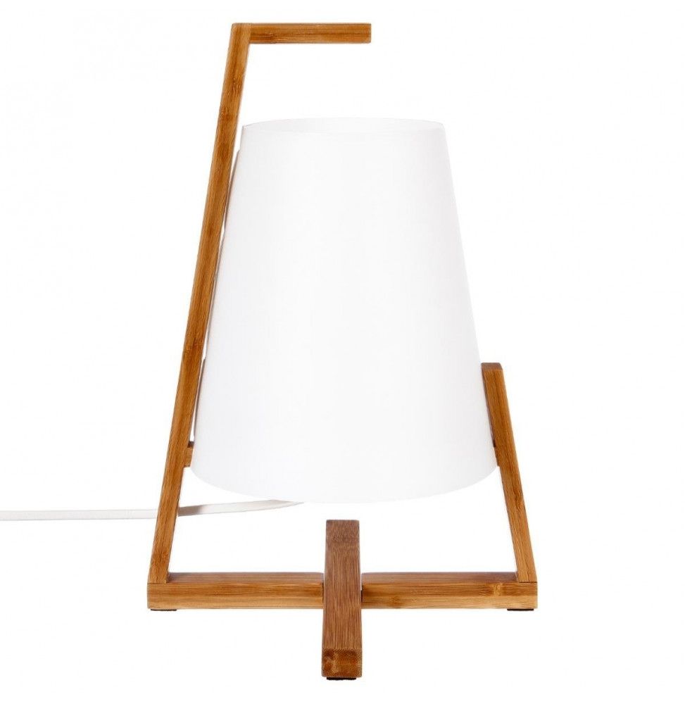 Lampe à poser - Bambou et Papier - H 31,5 cm
