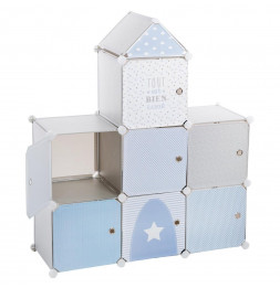 Château bleu - Rangement - Décoration pour enfant