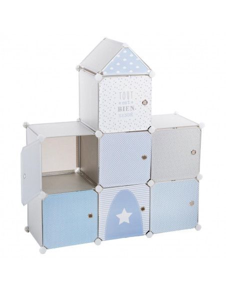 Château bleu - Rangement - Décoration pour enfant