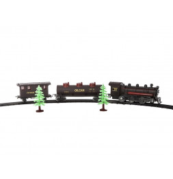 Train électrique avec accessoires - PVC - 5 x 54 x 6,5 cm