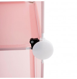 Rangement colonne - 34 x 140 x 32 cm - Rose