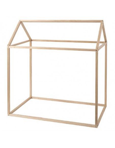 Cabane - 115 x 66 x 126 cm - Pin - Marron