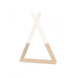 Etagère tipi - 30 x 39 x 10 cm - Pin - Blanc