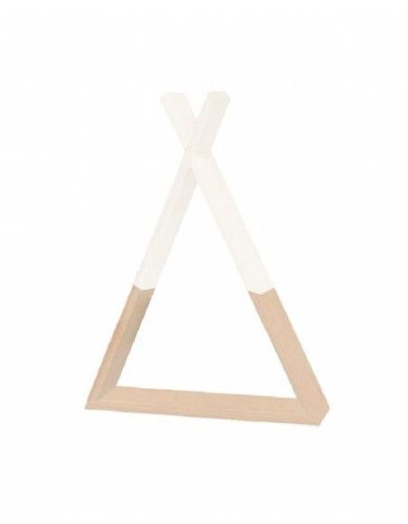 Etagère tipi - 30 x 39 x 10 cm - Pin - Blanc