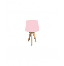 Lampe 3 pieds - 18,5 x 31 x 18,5 cm - Bois - Rose