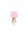 Lampe 3 pieds - 18,5 x 31 x 18,5 cm - Bois - Rose