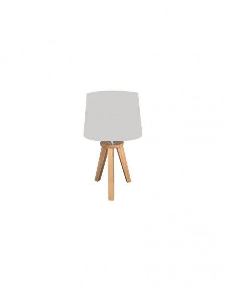 Lampe 3 pieds - 18,5 x 31 x 18,5 cm - Bois - Gris