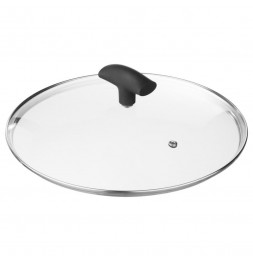 Faitout avec couvercle en verre - D 28 cm - Aluminium