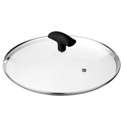 Faitout avec couvercle en verre - D 24 cm  - Aluminium