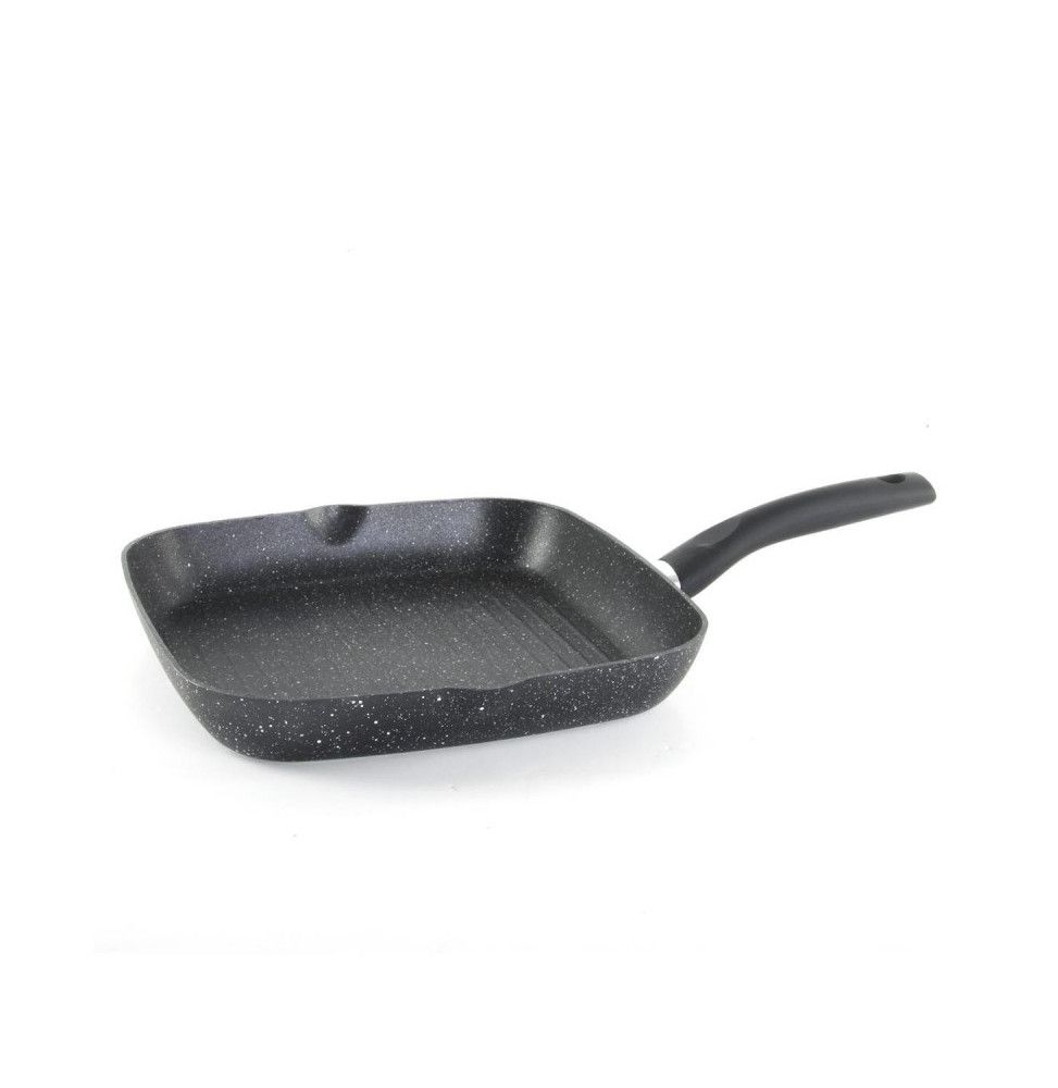 Poêle grill - 28 cm - Aluminium - Noir