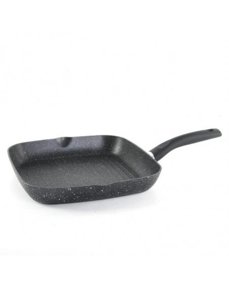 Poêle grill - 28 cm - Aluminium - Noir