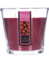 Bougie parfumée à la framboise - 13,5 x 12,5 cm - Verre - Rose