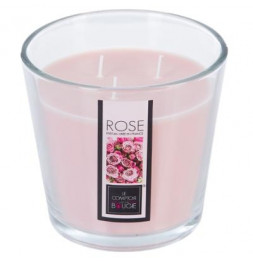 Bougie parfumée à la rose -...