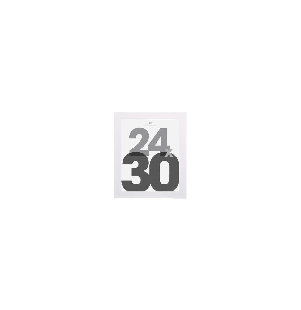 Cadre photo - 29 x 35 cm - Bois - Blanc