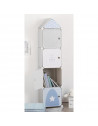 Rangement colonne - 34 x 140 x 32 cm - Blanc