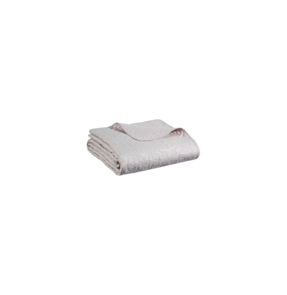 Dessus de lit arabesque et 2 taies d'oreiller - 240 x 260 cm - Polyester - Beige