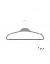 Lot de 5 cintres Rubber - Plastique 