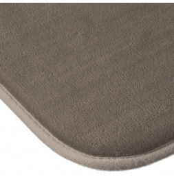 Tapis à mémoire de forme rectangulaire - 50 x 80 cm - Taupe 