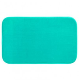 Tapis à mémoire de forme rectangulaire - 50 x 80 cm - Turquoise