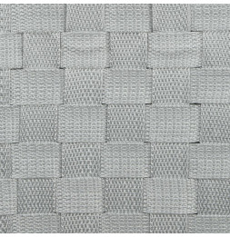 Panier à linge tressé - 33 x 33 x 53 cm - Gris