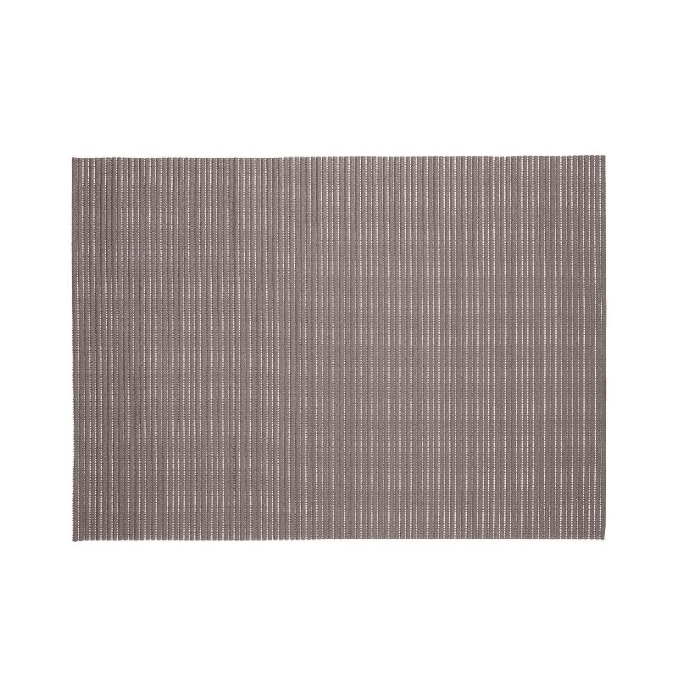 Tapis de salle de bain en mousse - 65 x 90 cm - PVC - Taupe