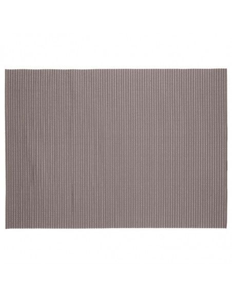 Tapis de salle de bain en mousse - 65 x 90 cm - PVC - Taupe