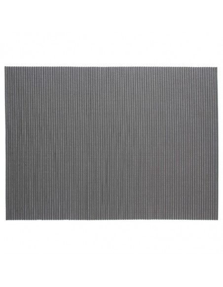 Tapis de salle de bain en mousse - 65 x 90 cm - PVC - Gris