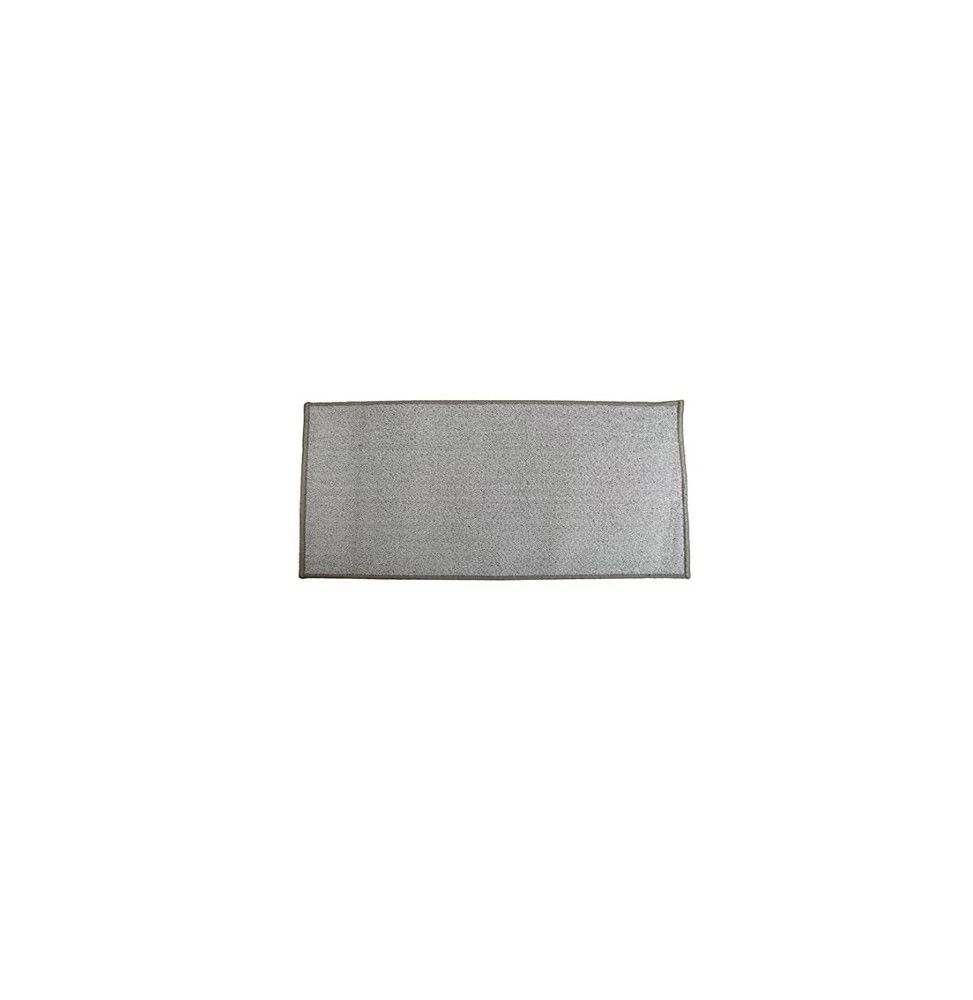 Tapis uni antidérapant - 50 x 120 cm - Gris