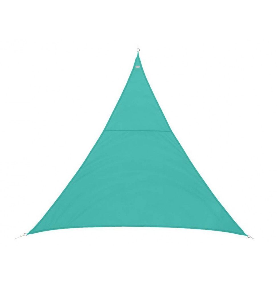 Voile d'ombrage triangulaire - 400 x 400 x 400 cm - Polyester - Emeraude