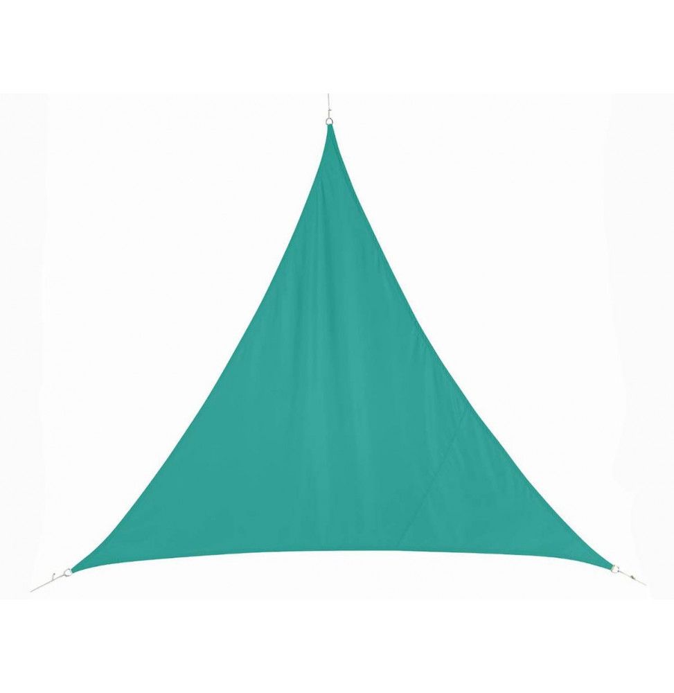 Voile d'ombrage triangulaire - 300 x 300 x 300 cm - Polyester - Emeraude