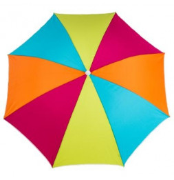 Parasol de plage rond "Porto" - D180 cm - Modèle aléatoire